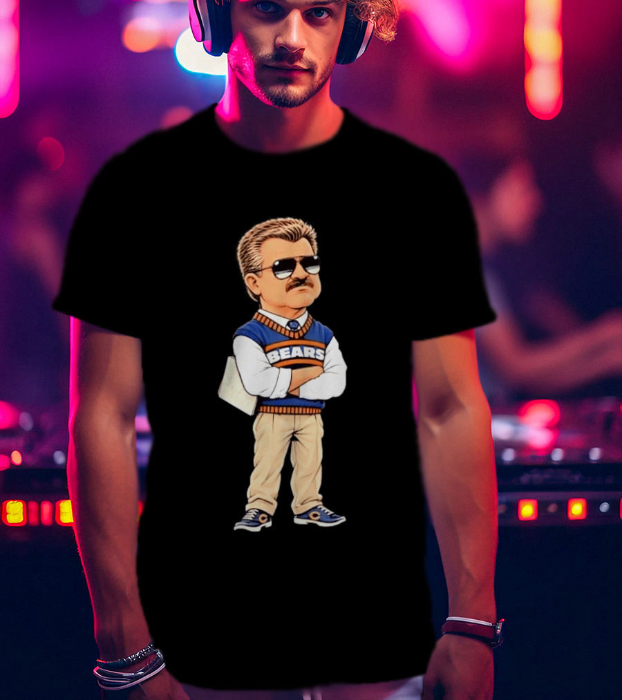 Mike Ditka Cartoon Character Chicago Bears Legend T-Shirt