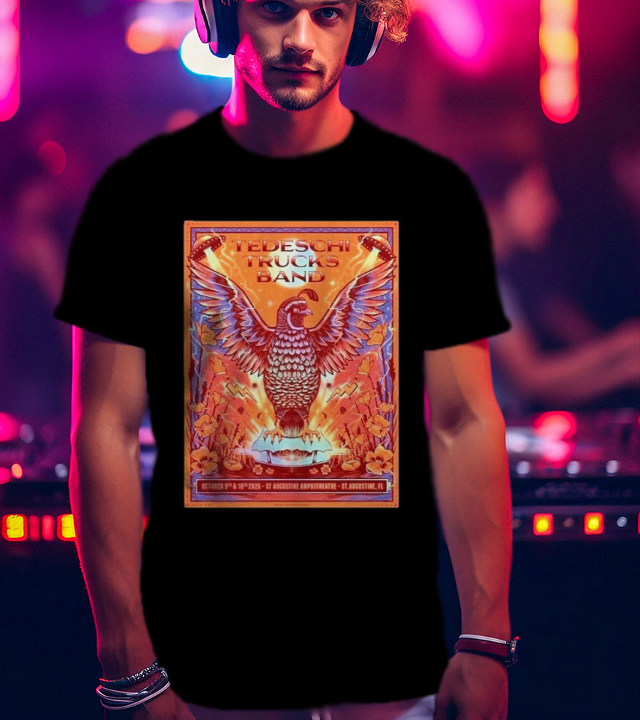 Tedeschi Trucks Band St Augustine October 9 10 2026 Amphitheatre Future Soul Tour T-Shirt