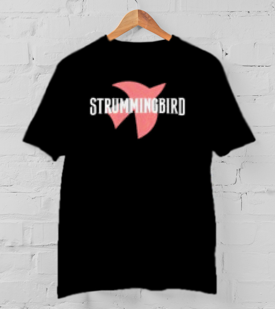 Strummingbird Store Disco Boots Black Pink Bird Wing T-Shirt
