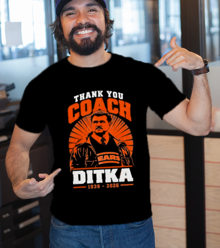 Thank You Coach Mike Ditka 1939 2026 Bears T-Shirt