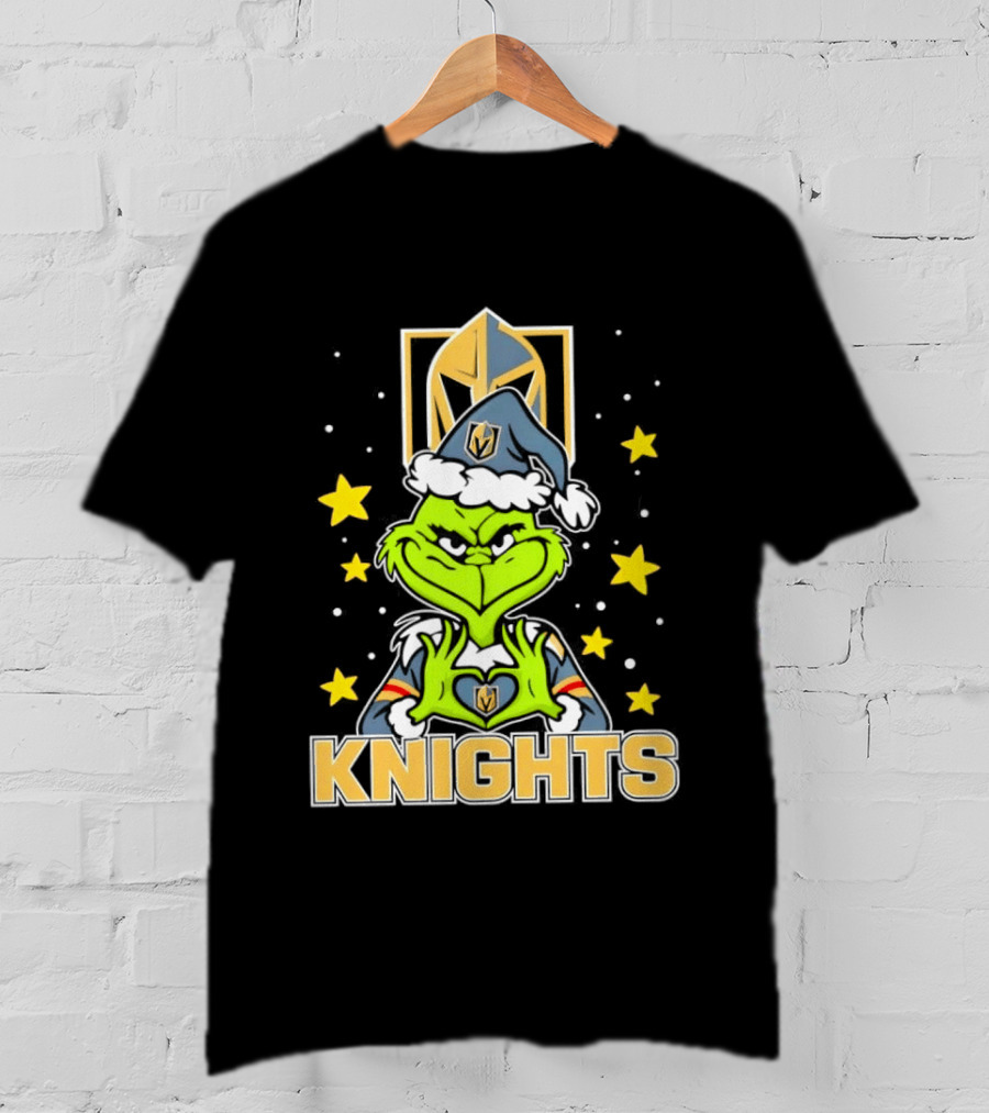 Vegas Golden Knights Grinch Christmas T-Shirt