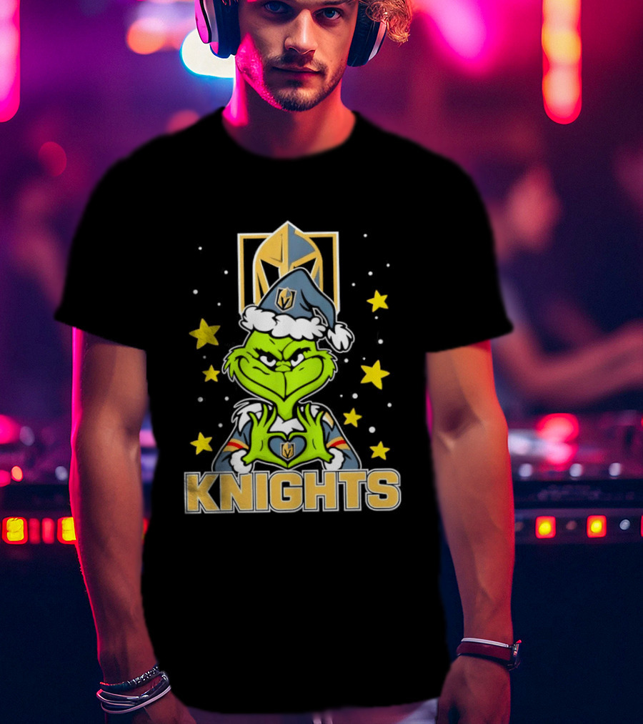 Vegas Golden Knights Grinch Christmas T-Shirt