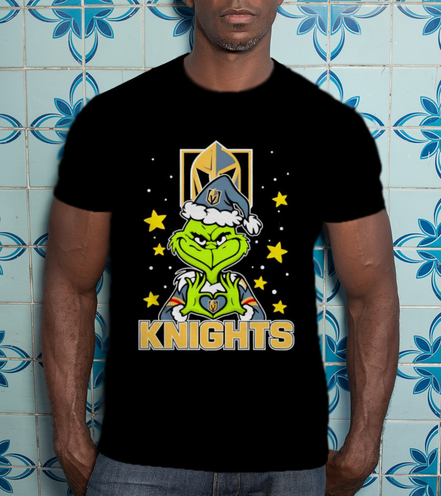 Vegas Golden Knights Grinch Christmas T-Shirt