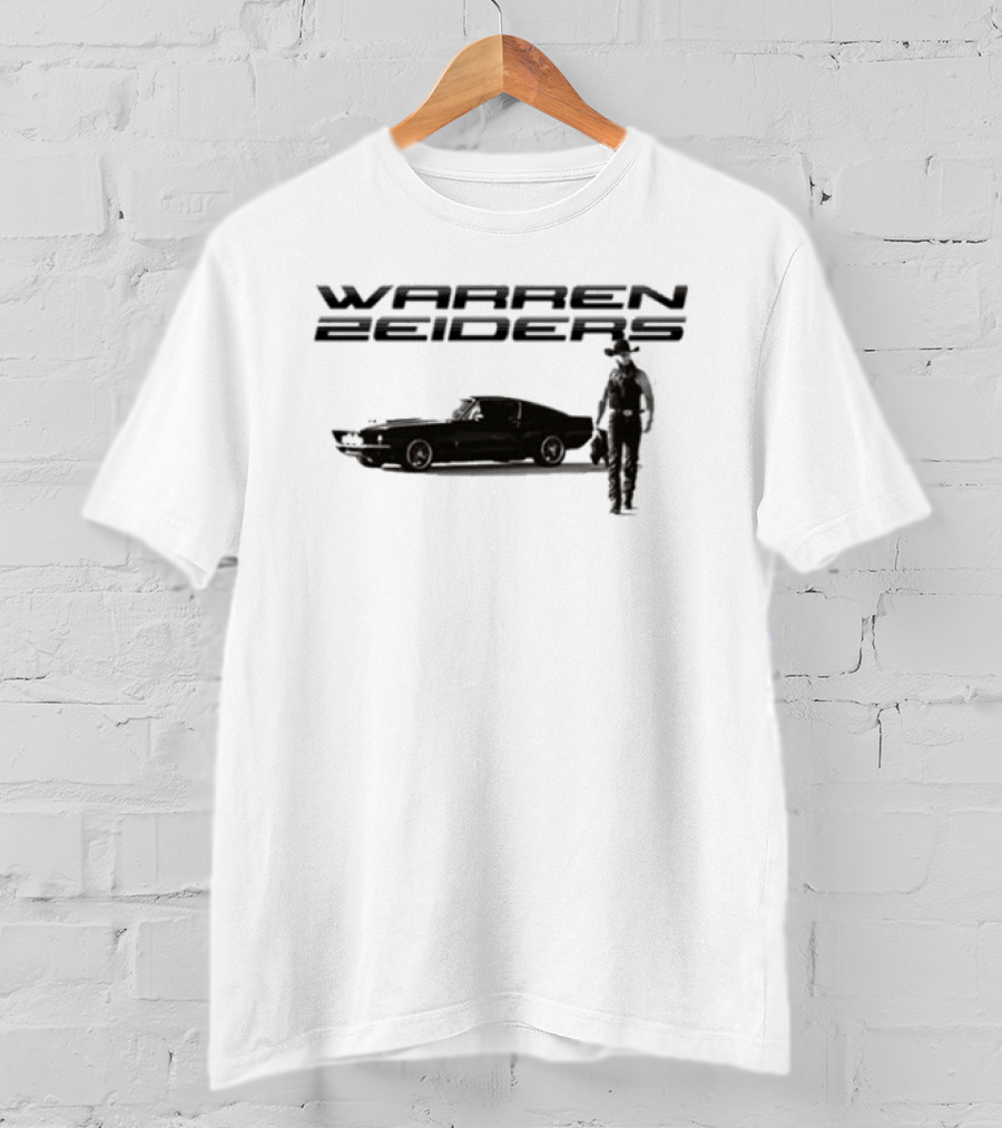 Warren Zeiders Silhouette With Classic Car Scene T-Shirt