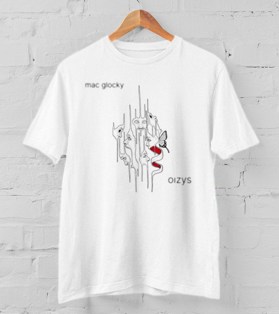 Mac Glocky Oizys Snake And Butterfly T-Shirt