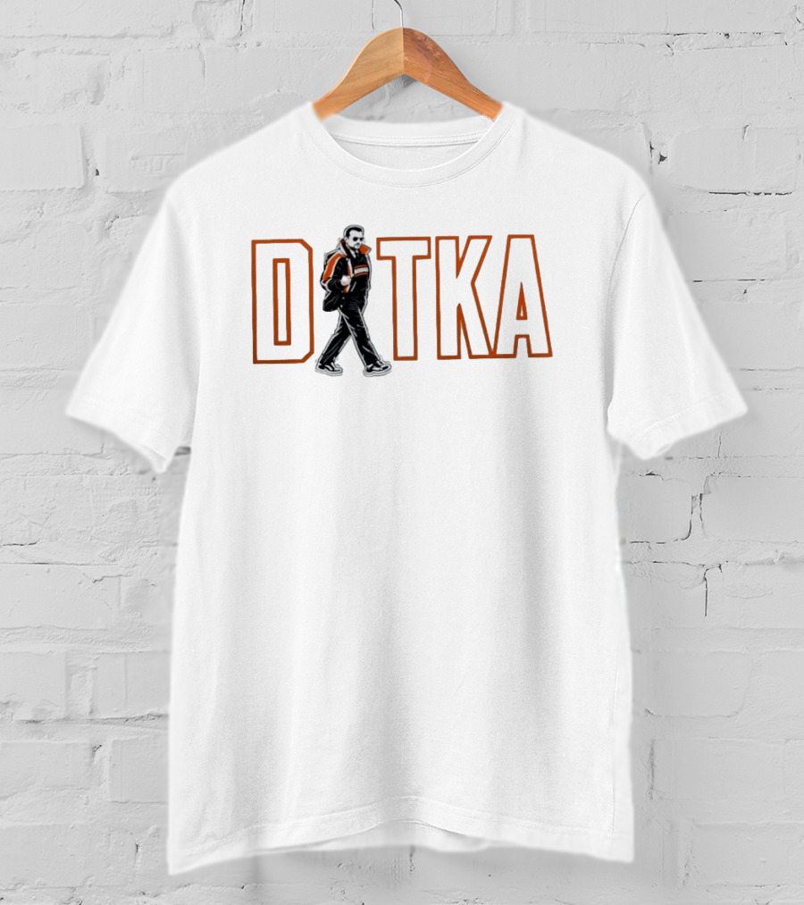 Mike Ditka Chicago Bears Walking Graphic Football Mashup T-Shirt