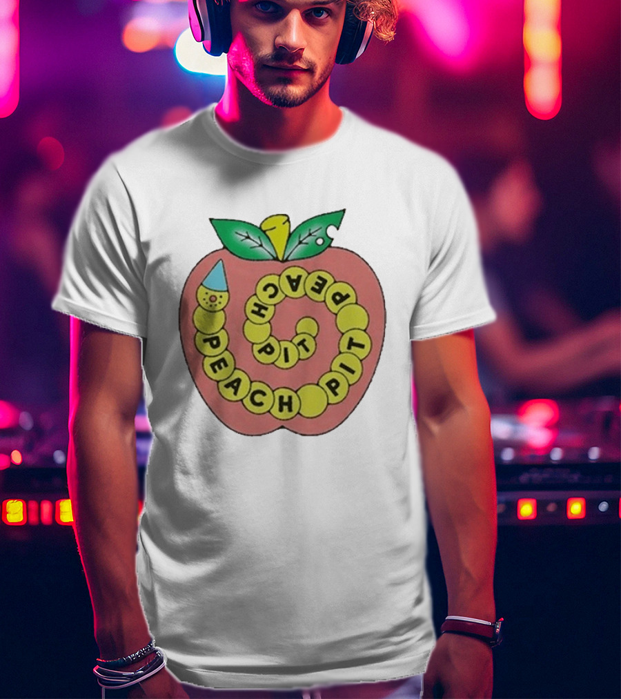 Peach Pit Caterpillar Spiral Apple Worm T-Shirt