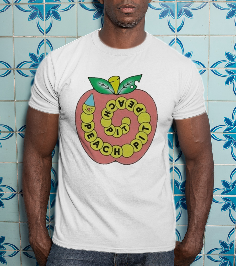 Peach Pit Caterpillar Spiral Apple Worm T-Shirt