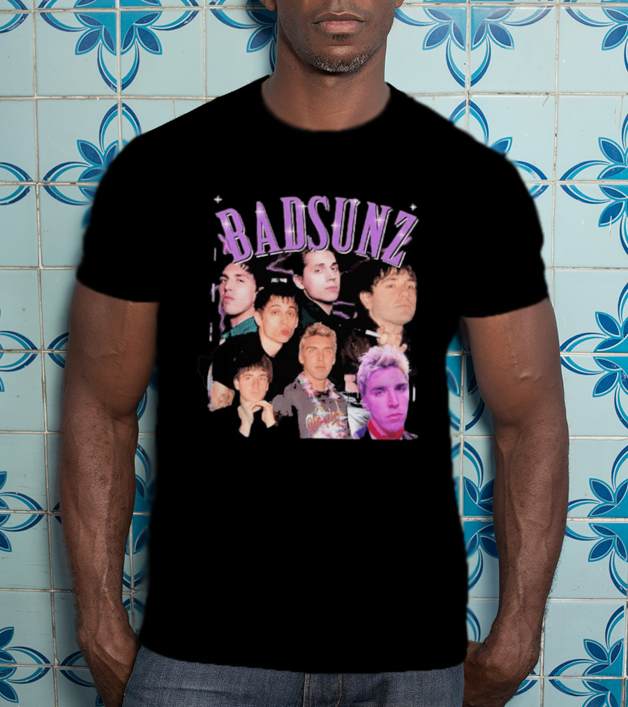 BAD SUNS BAD SUNZ Music Band Collage T-Shirt