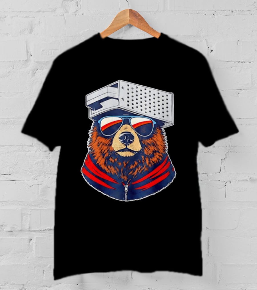 Chicago Bears Vs Green Bay Packers Bear With Grater Hat And Sunglasses 2026 T-Shirt