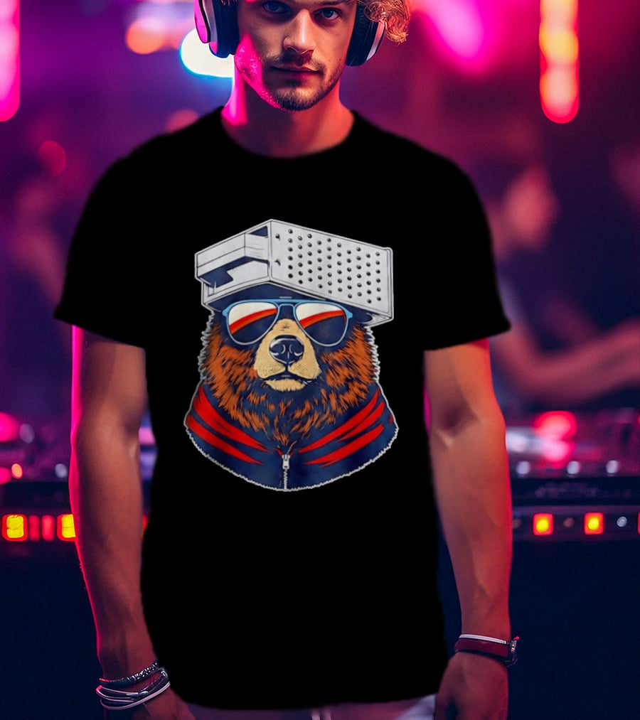Chicago Bears Vs Green Bay Packers Bear With Grater Hat And Sunglasses 2026 T-Shirt