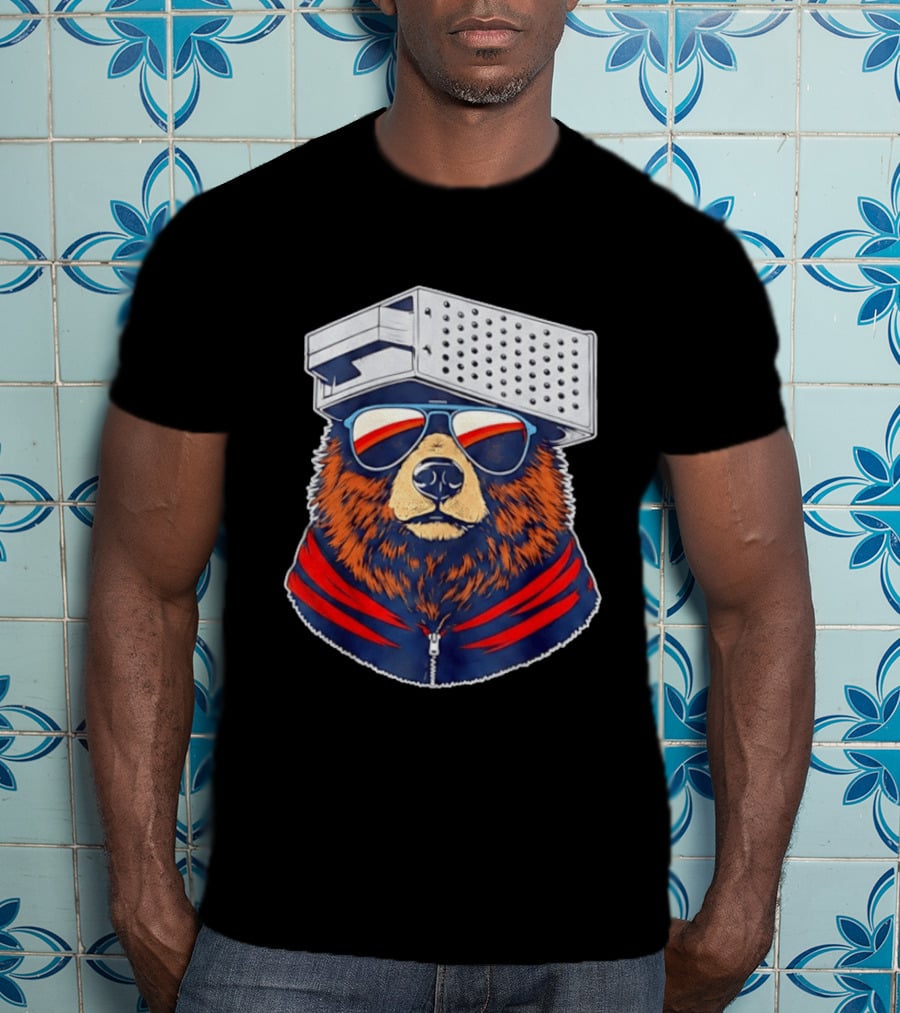 Chicago Bears Vs Green Bay Packers Bear With Grater Hat And Sunglasses 2026 T-Shirt