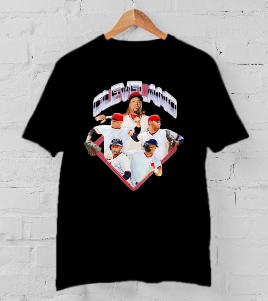 Cleveland Guardians MLB 2026 Diamond Stars Collage T-Shirt