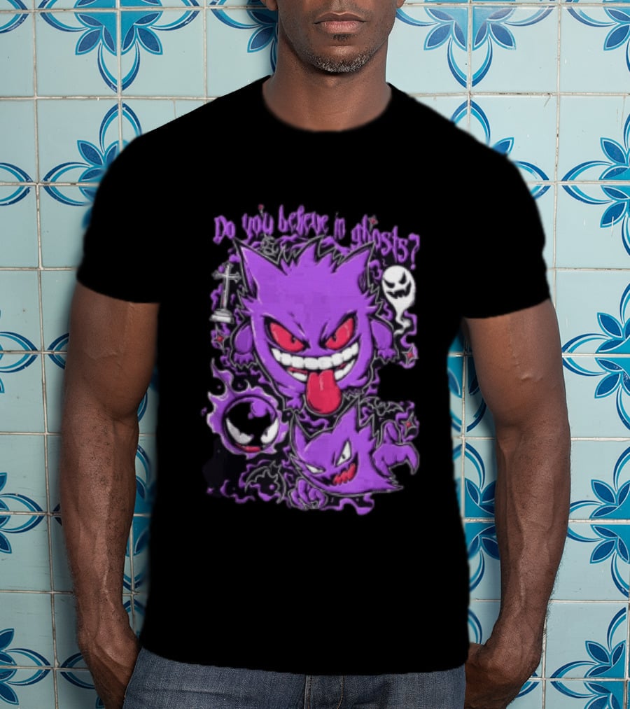 Do You Believe In Ghosts Pokemon Gengar Haunter Gastly Video Game T-Shirt