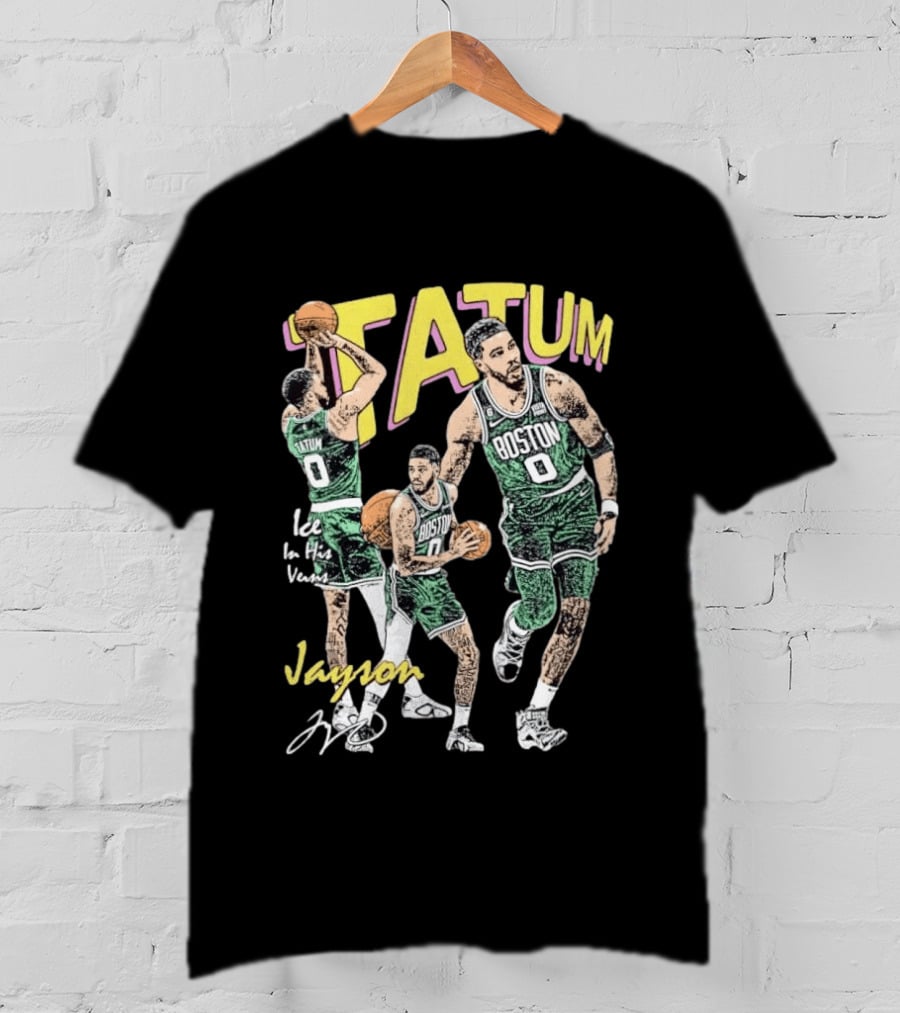 Tatum Boston Celtics Ice In His Veins Jayson 0 T-Shirt