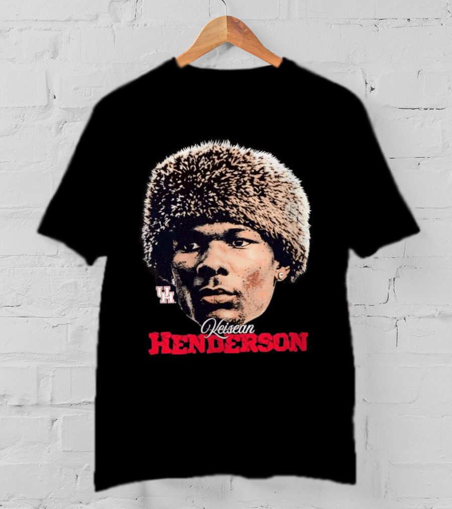 NCAA Football Houston Cougars Keisean Henderson UH Beanie T-Shirt