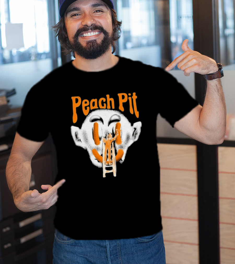 Peach Pit Face Painting Ladder T-Shirt