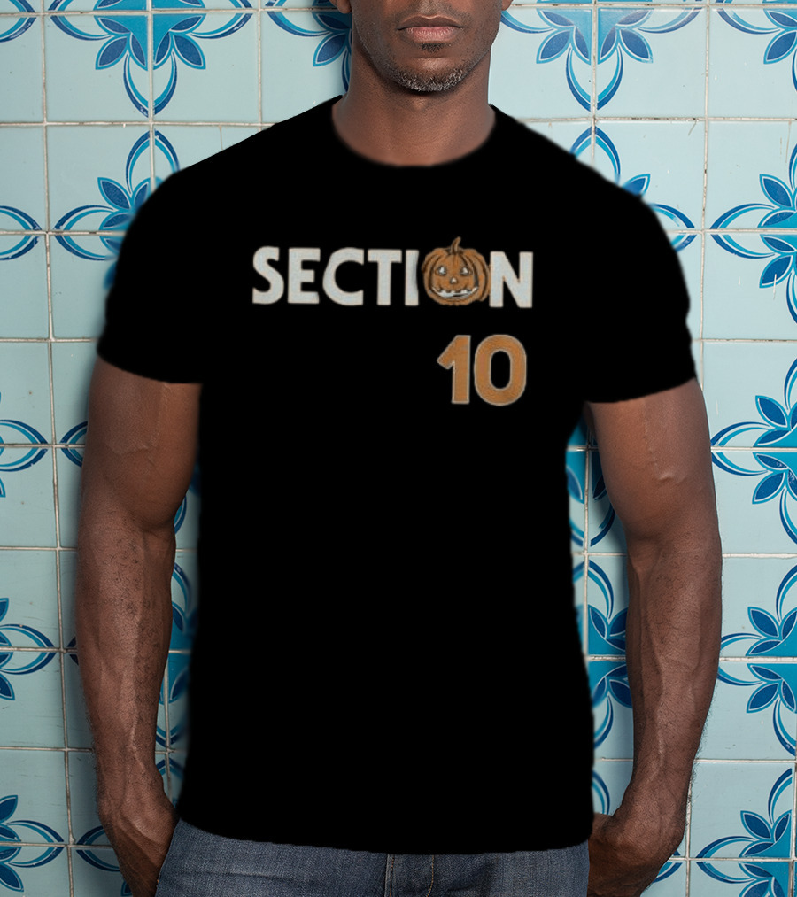 Section 10 Pumpkin Face Halloween T-Shirt
