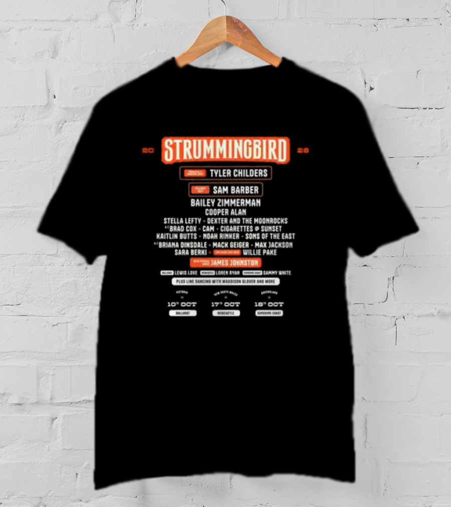 Strummingbird Tyler Childers Sun Room Tour 2026 James Johnston T-Shirt