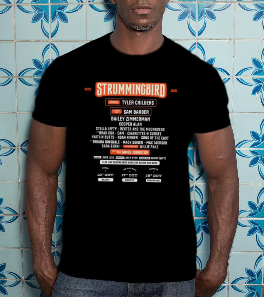 Strummingbird Tyler Childers Sun Room Tour 2026 James Johnston T-Shirt
