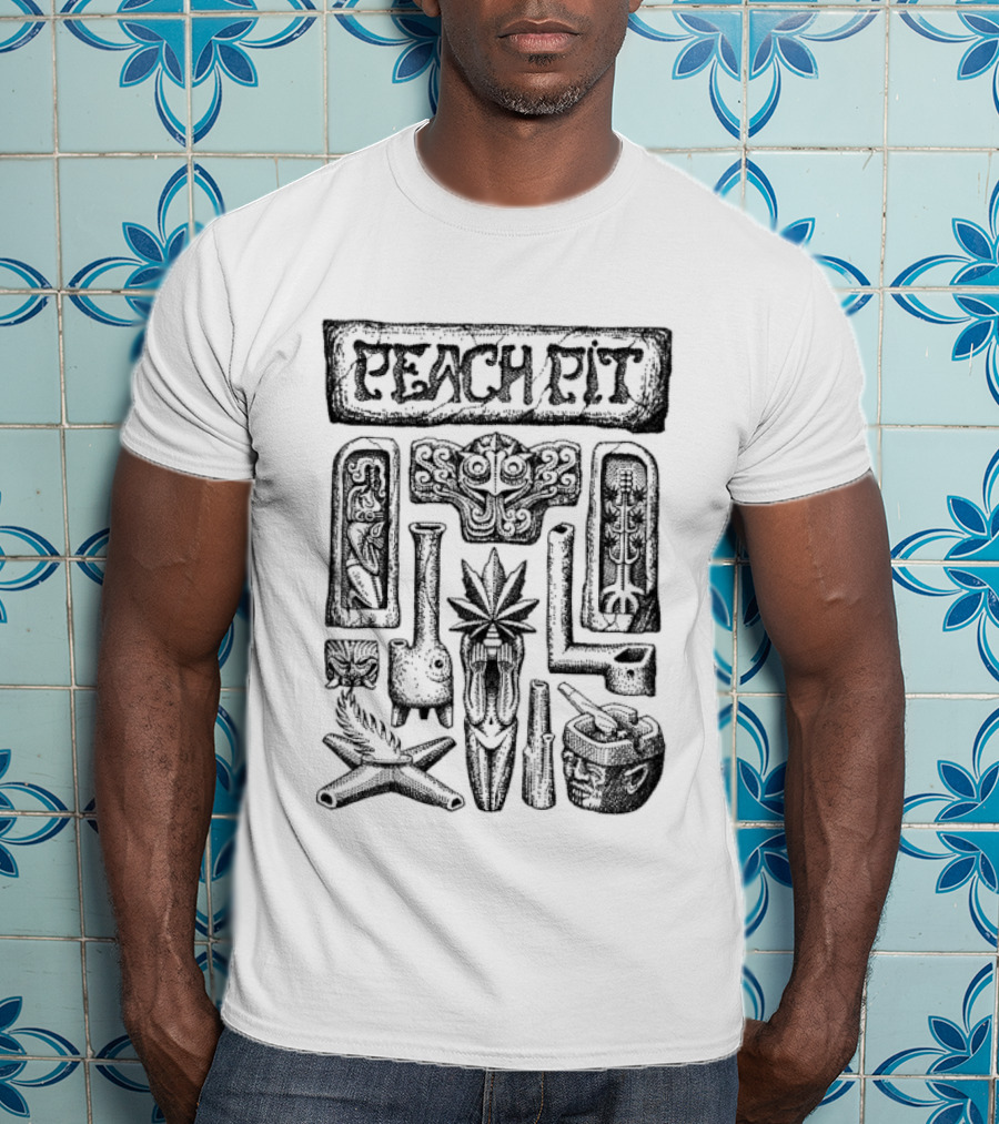Peach Pit Paraphernalia Collection Decorative T-Shirt