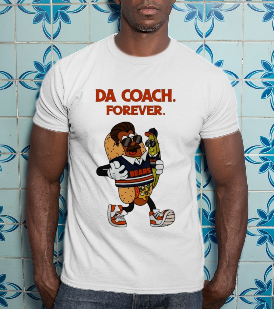 Da Coach Forever Bears Chicago Hot Dog T-Shirt