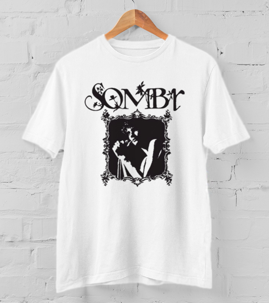Sombr You Are The Reason Tour 2026 Orchid Purple Gothic Floral Frame Artistry T-Shirt