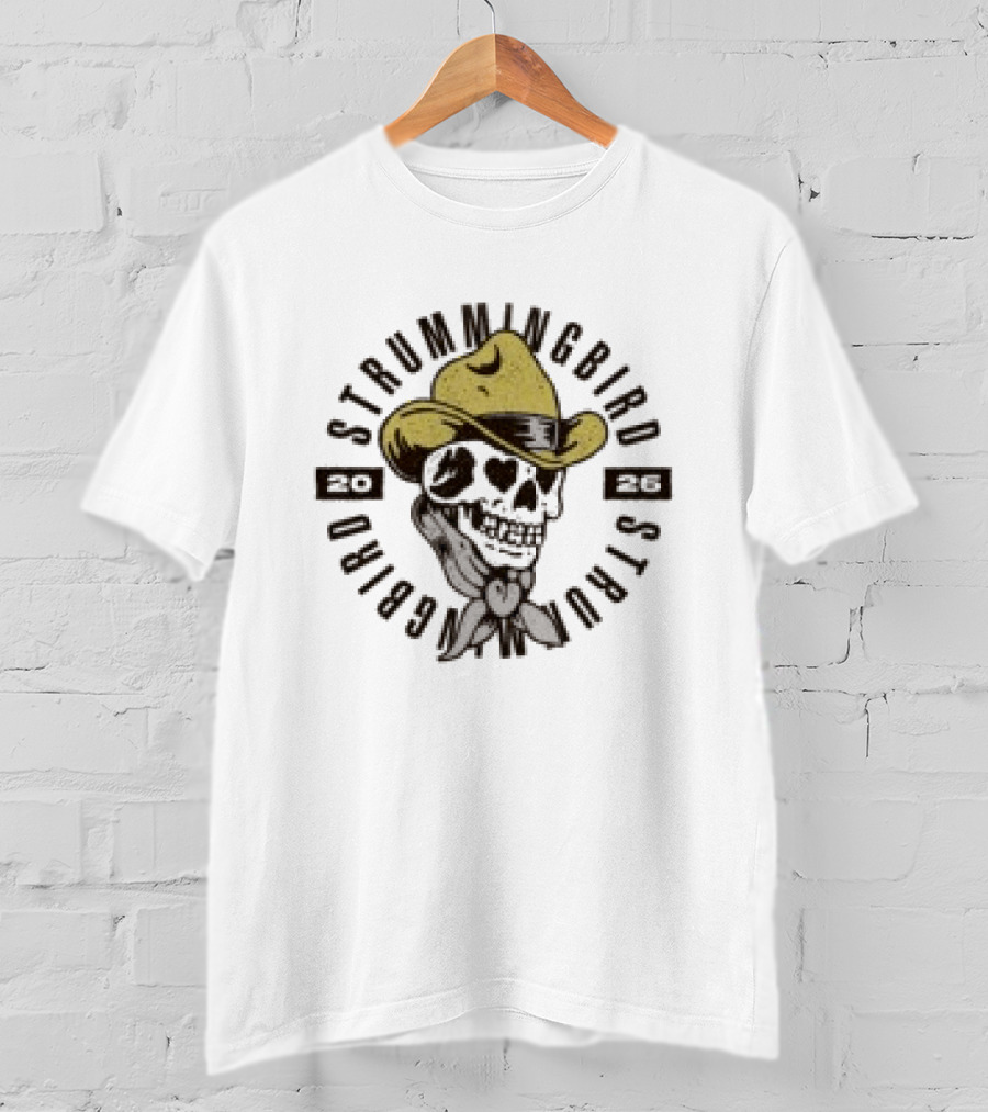 Strummingbird Store Cowboy Skull Western T-Shirt