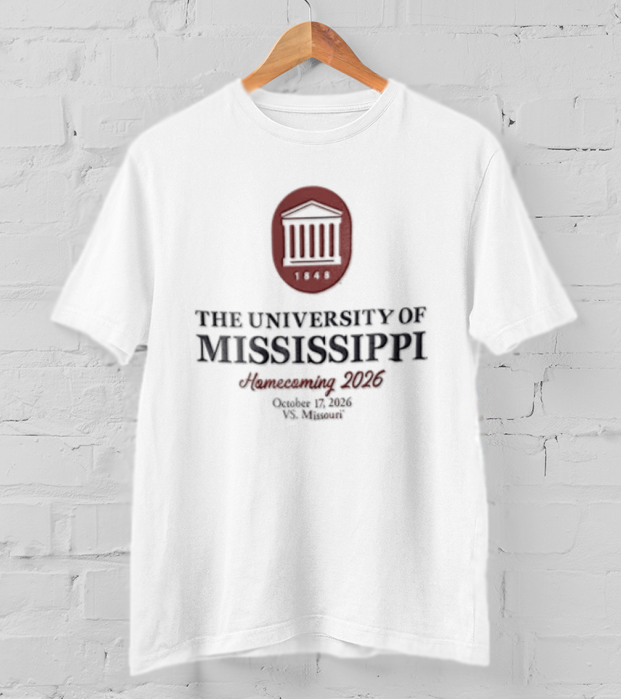 The University Of Mississippi Anniversary 1848 Ole Miss 2026 T-Shirt