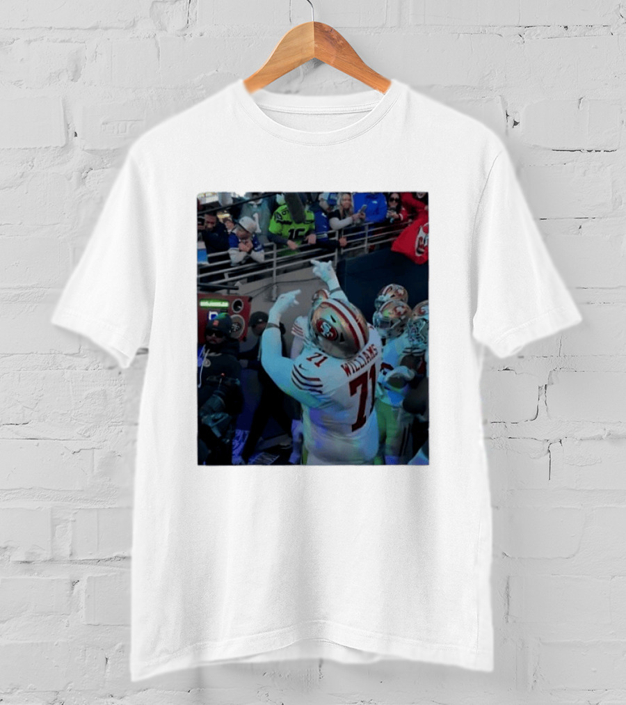 San Francisco 49ers Trent Williams No 71 Game Day Celebration T-Shirt