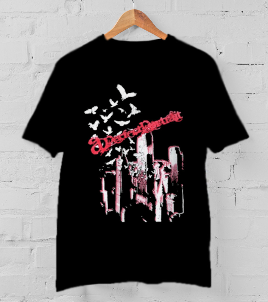 A Perfect Cityside Urban Skyline And Birds T-Shirt