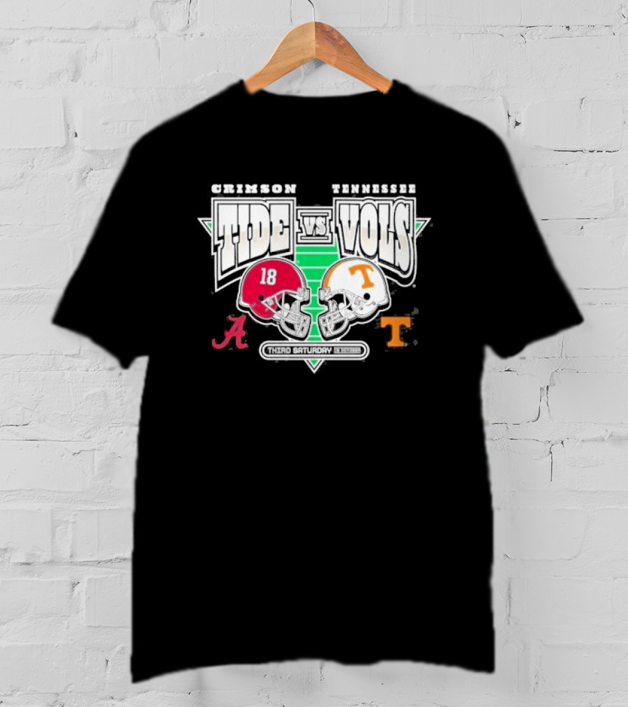 Alabama Crimson Tide Tennessee Volunteers Football Rivalry Third Saturday October 2026 T-Shirt