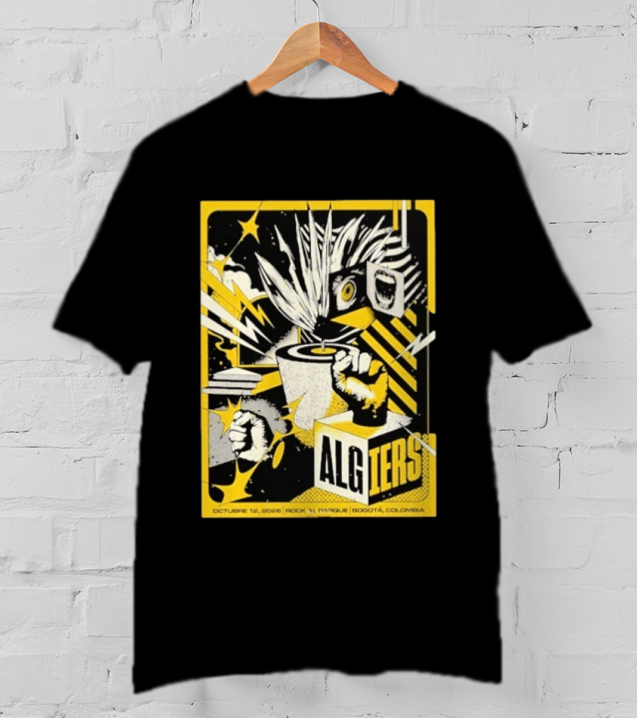 Algiers Live October 12 2026 Rock Al Parque Bogotá Colombia Event T-Shirt