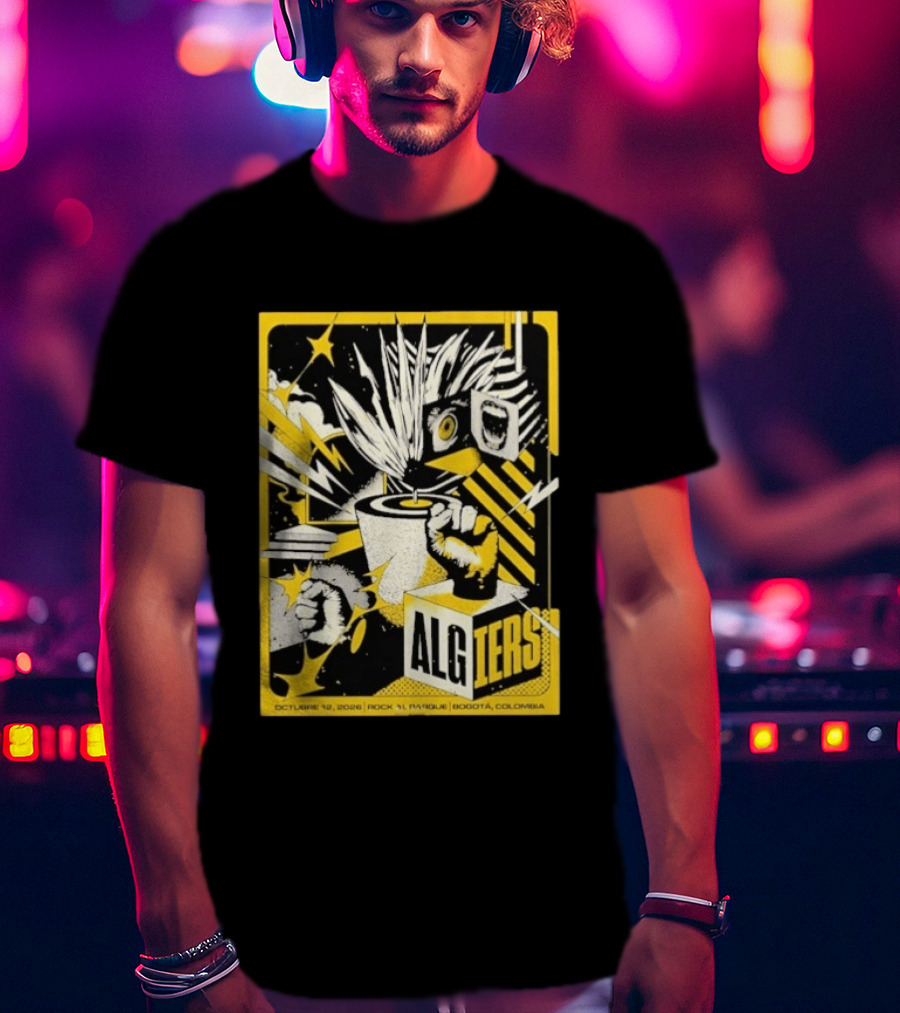 Algiers Live October 12 2026 Rock Al Parque Bogotá Colombia Event T-Shirt