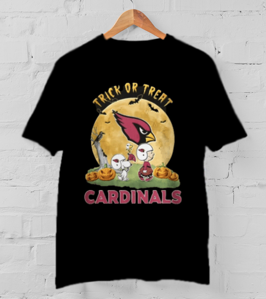 Trick Or Treat Arizona Cardinals Peanuts Halloween T-Shirt