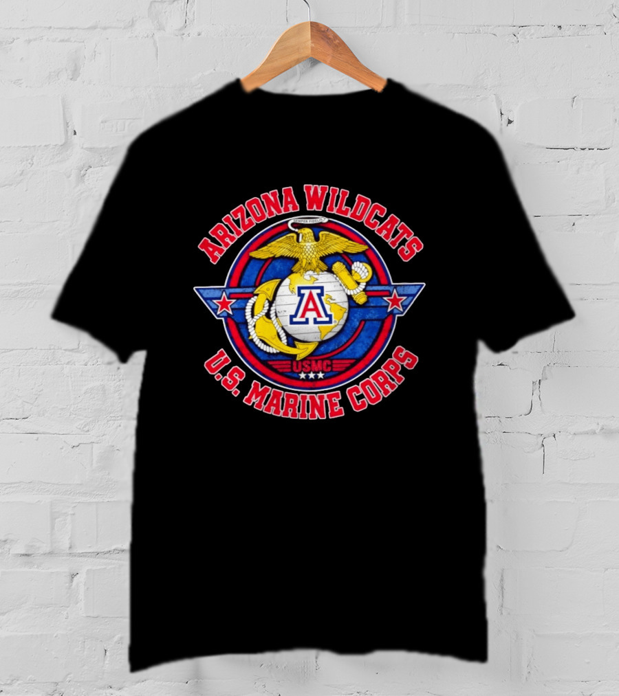 Arizona Wildcats US Marine Corps USMC Semper Fidelis T-Shirt