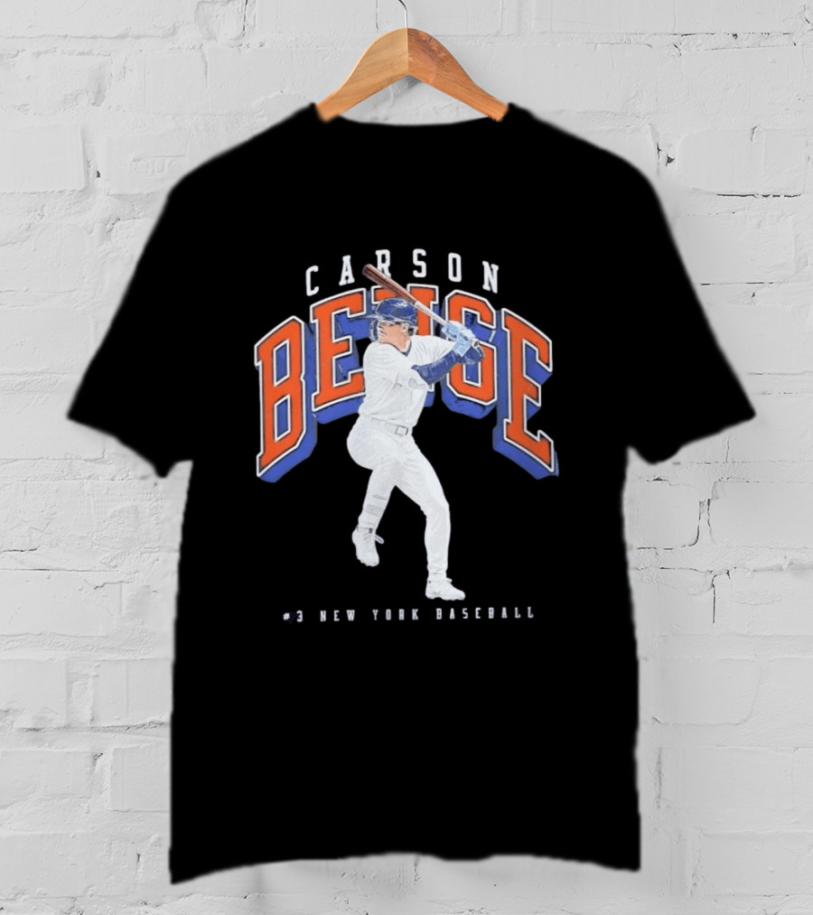 Carson Benge No 3 New York Baseball Mets T-Shirt