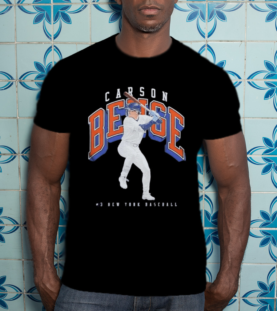 Carson Benge No 3 New York Baseball Mets T-Shirt