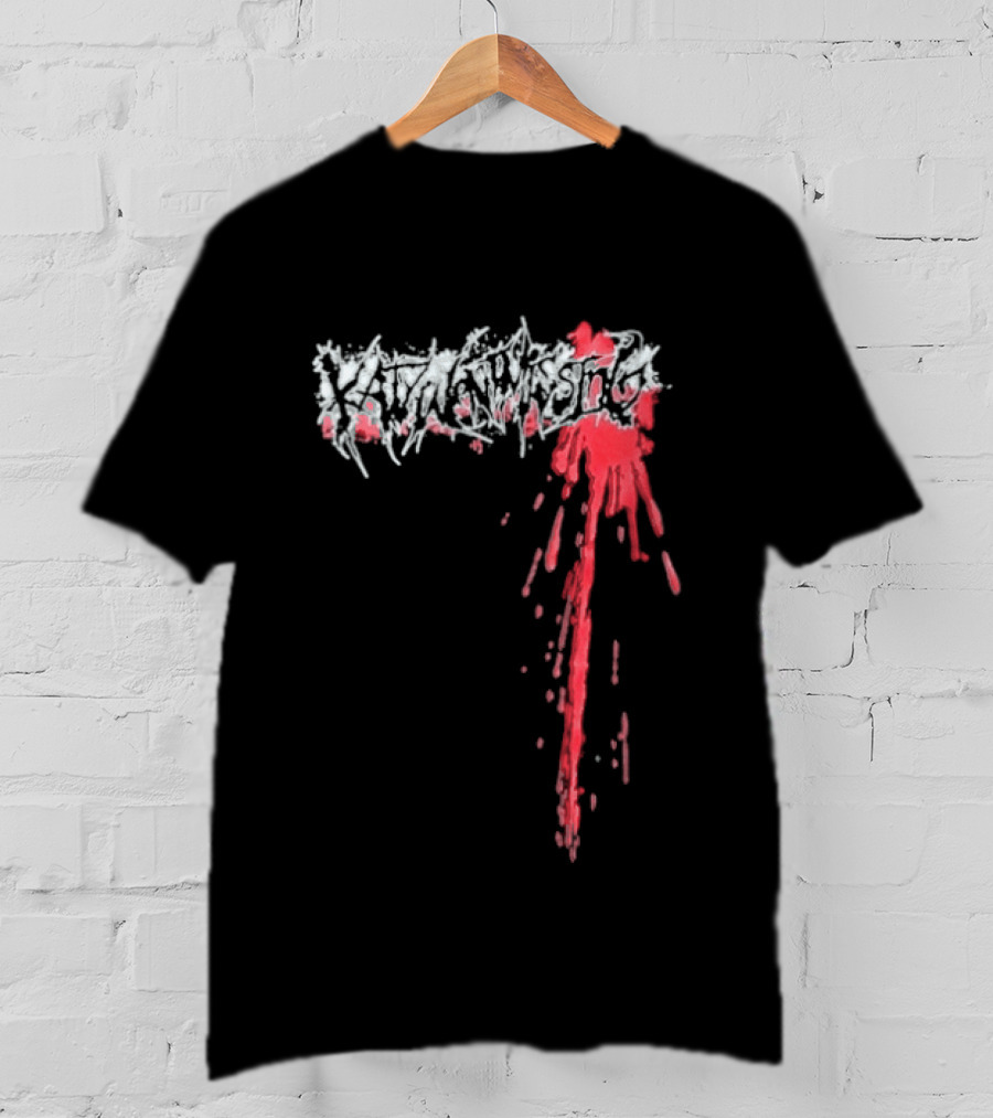 Kwm Bloodstained Horror Drip Style Grunge T-Shirt
