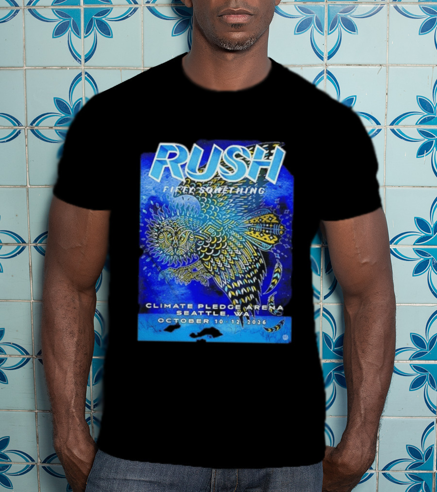 Rush Fifty Something Tour 2026 Climate Pledge Arena Seattle WA October 10 12 T-Shirt