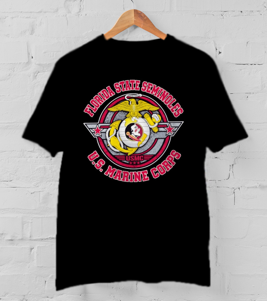 Florida State Seminoles US Marine Corps Semper Fidelis USMC T-Shirt