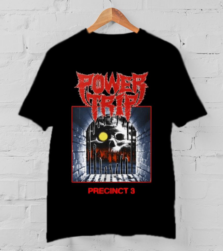 Power Trip Precinct 3 Skull Moon Cave T-Shirt