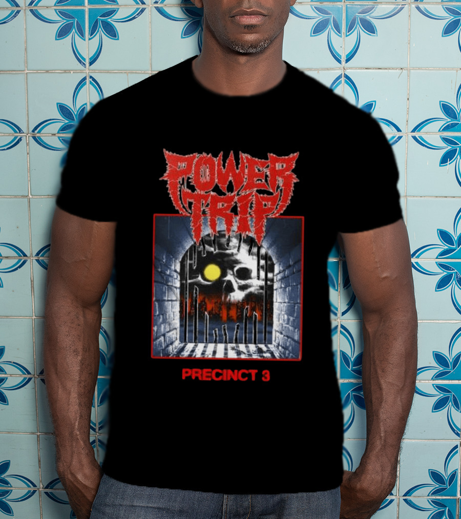 Power Trip Precinct 3 Skull Moon Cave T-Shirt
