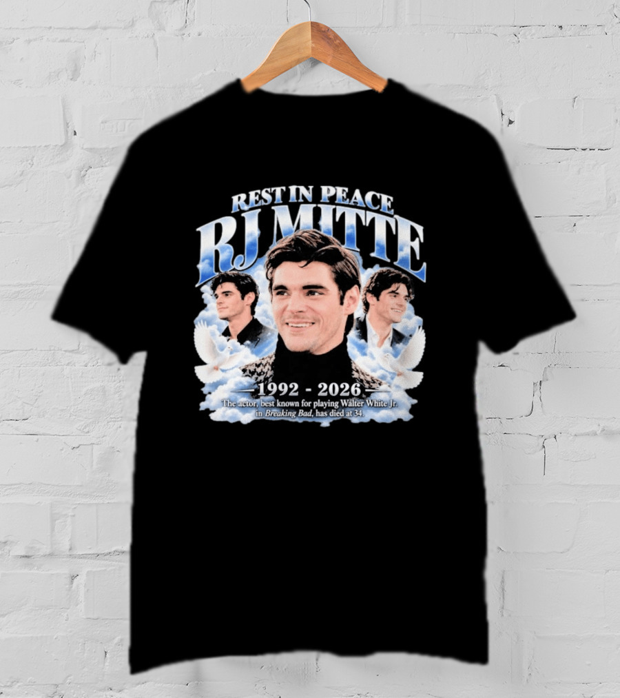 Rest In Peace RJ Mitte 1992 2026 Walter White Jr Breaking Bad T-Shirt
