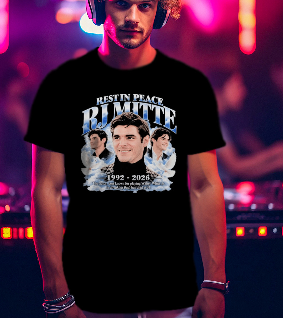 Rest In Peace RJ Mitte 1992 2026 Walter White Jr Breaking Bad T-Shirt