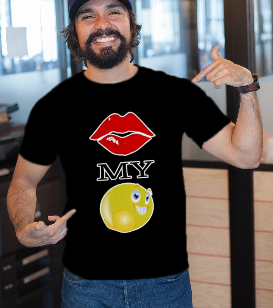 Grimykids Store Kiss My Emoji T-Shirt