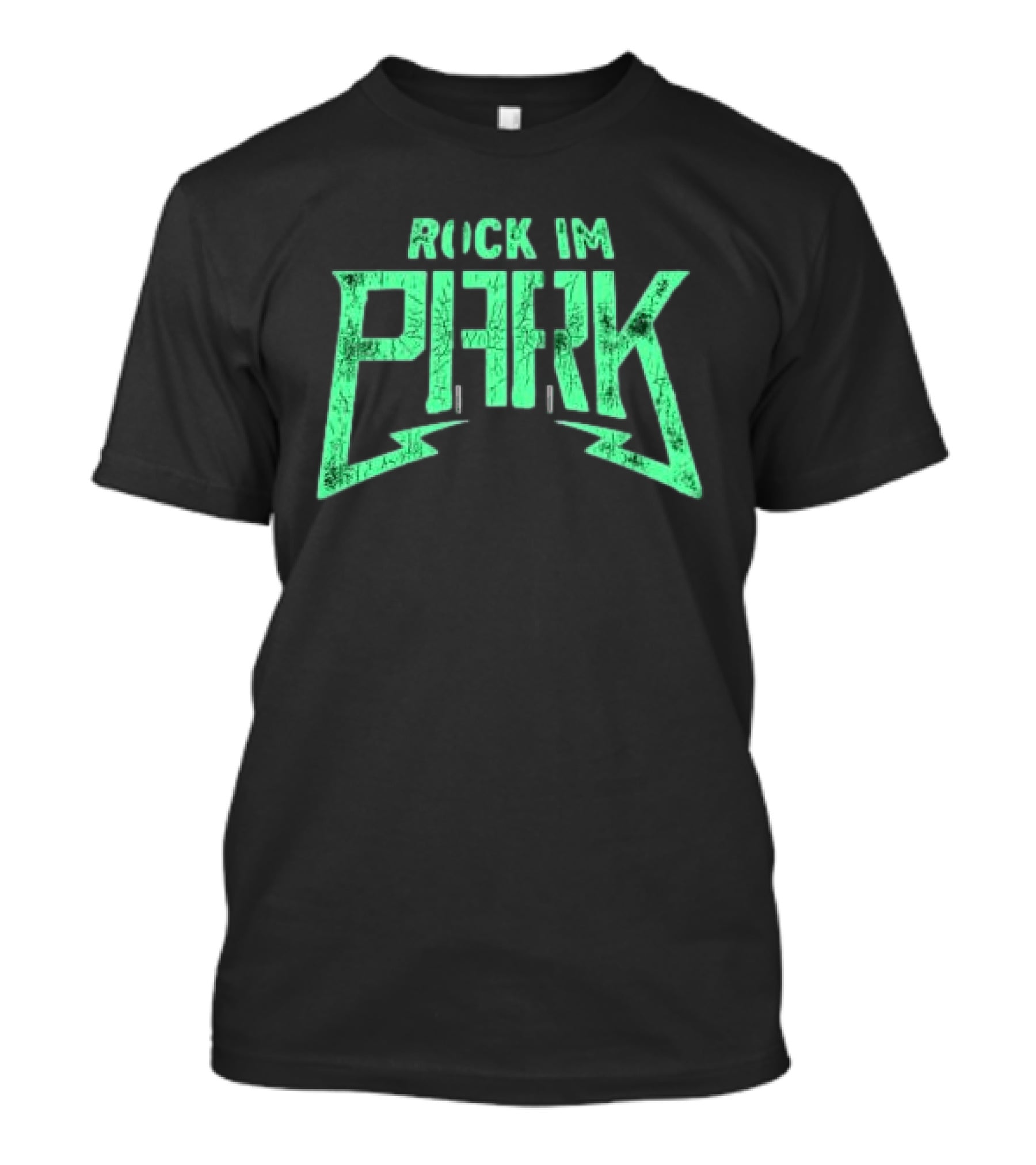 Rock Im Park Festival Merchandise Green Distressed T-Shirt