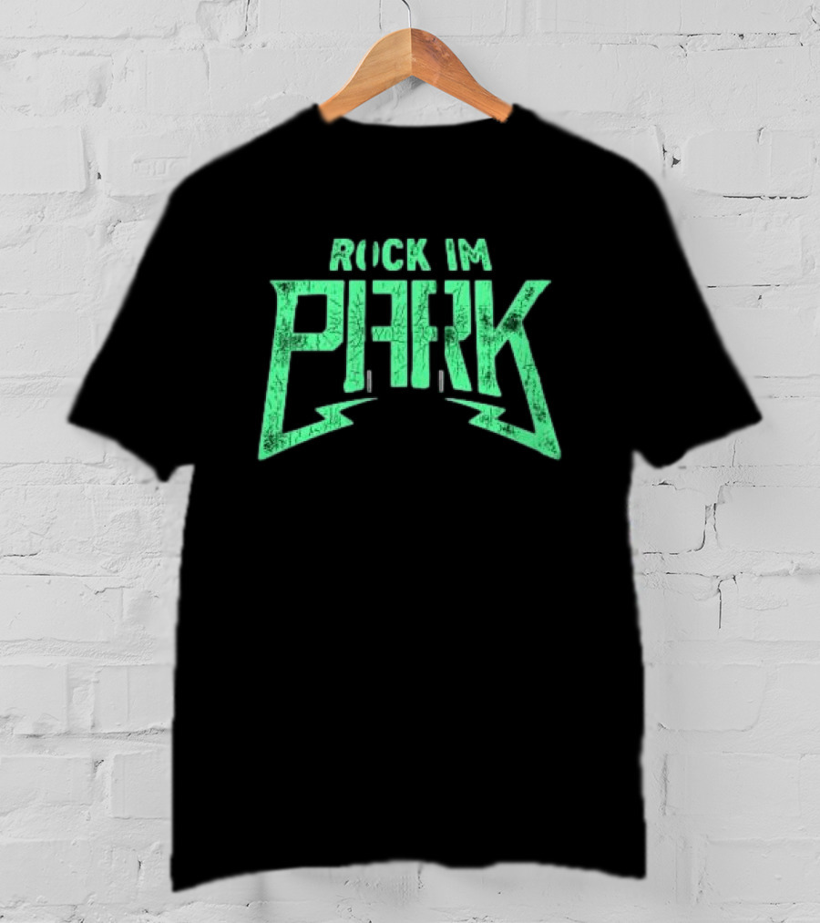 Rock Im Park Festival Merchandise Green Distressed T-Shirt