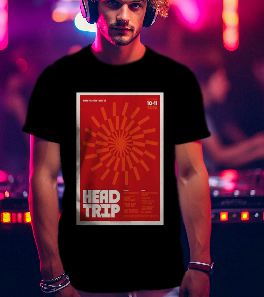 Empire Polo Club Indio CA Head Trip October 10 11 2026 Lineup T-Shirt