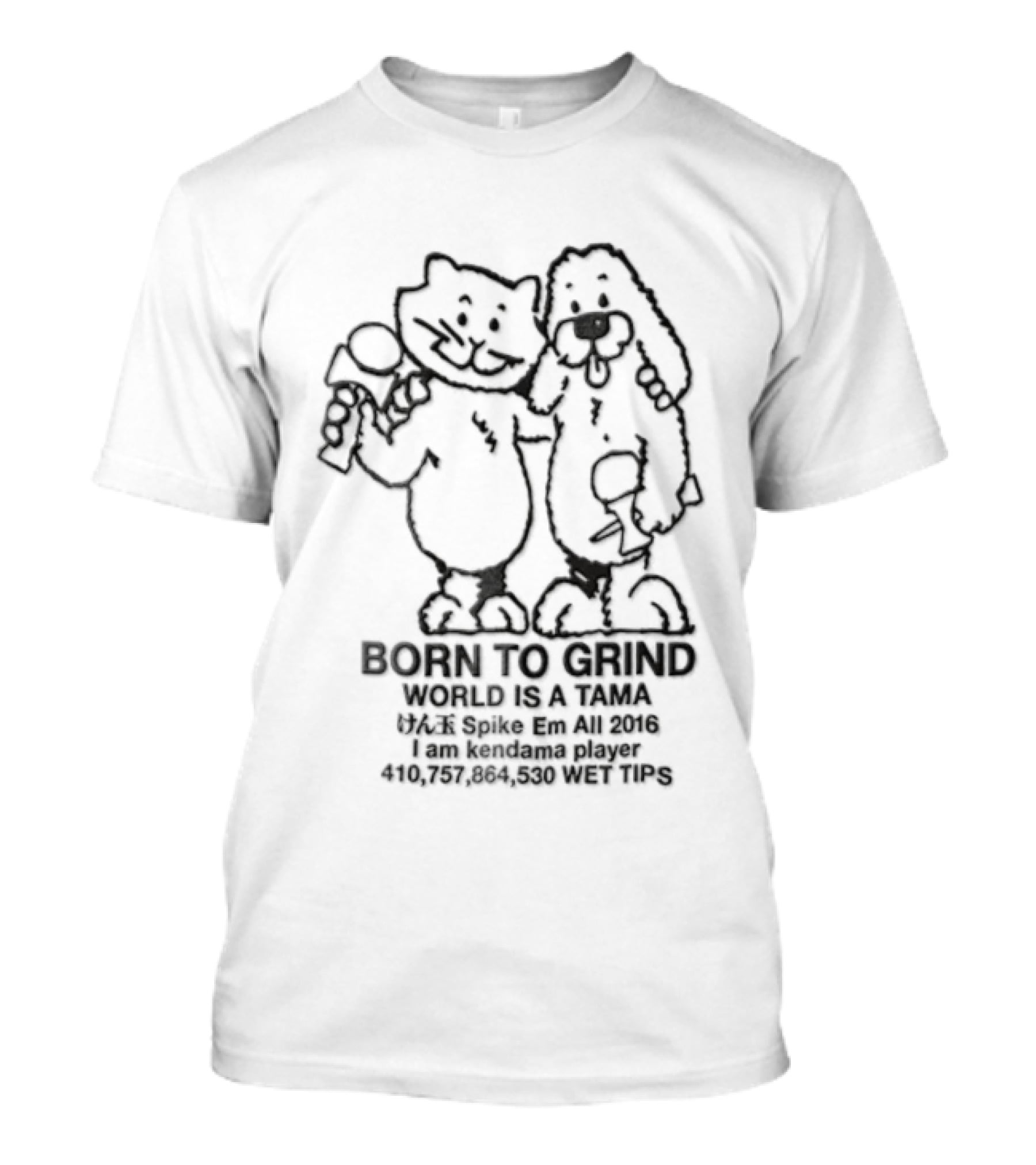 Cincinnati Bengals Erick All Born To Grind World Is A Tama 2016 Cat And Dog Duo T-Shirt